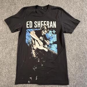 Ed Sheeran Black Graphic T-Shirt Medium Divide World Tour Medium #1822
